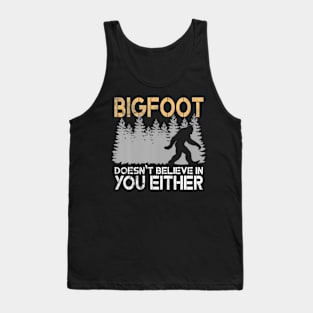 Bigfoot Sasquatch Father Day Bigfoot Tank Top